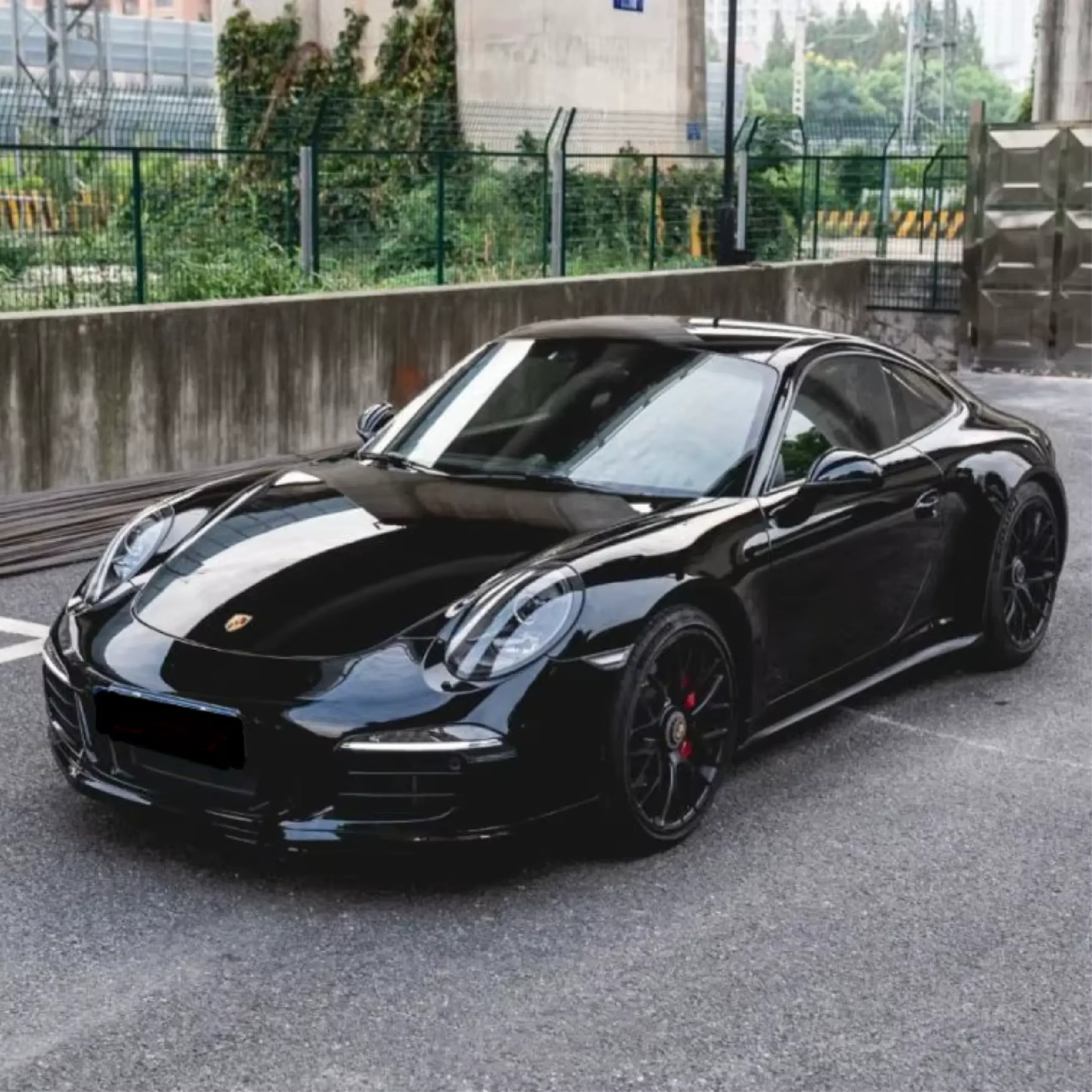 Gloss Black Car Wrap