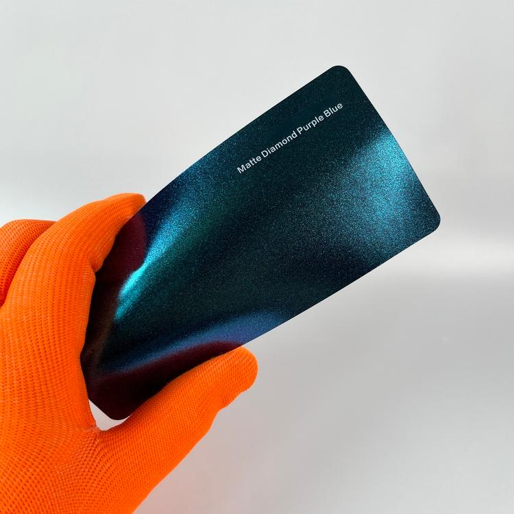 Veintone Matte Diamond Purple Blue Vinyl Car Wrap