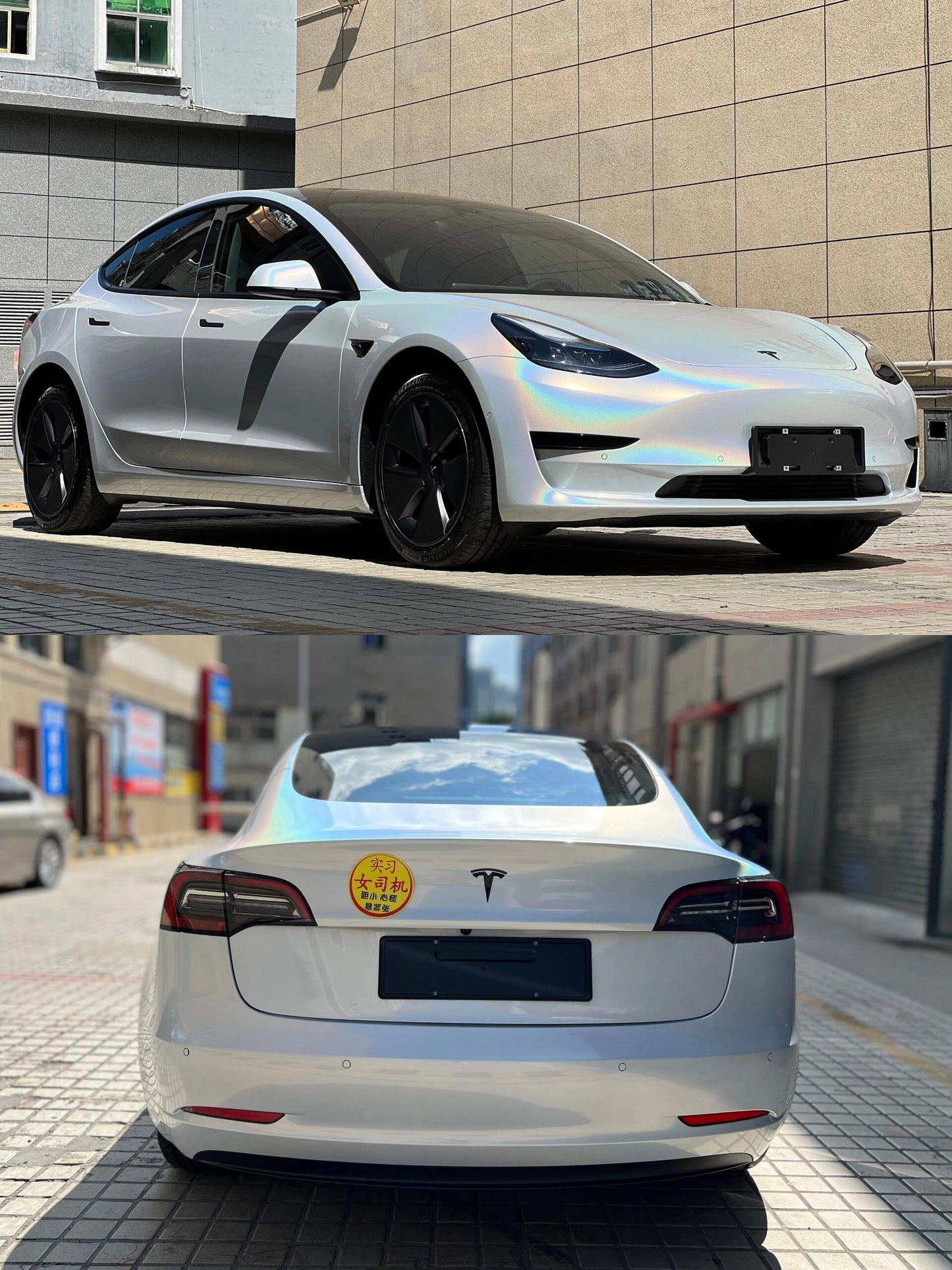 Veintone Glossy Laser White Vinyl Car Wrap