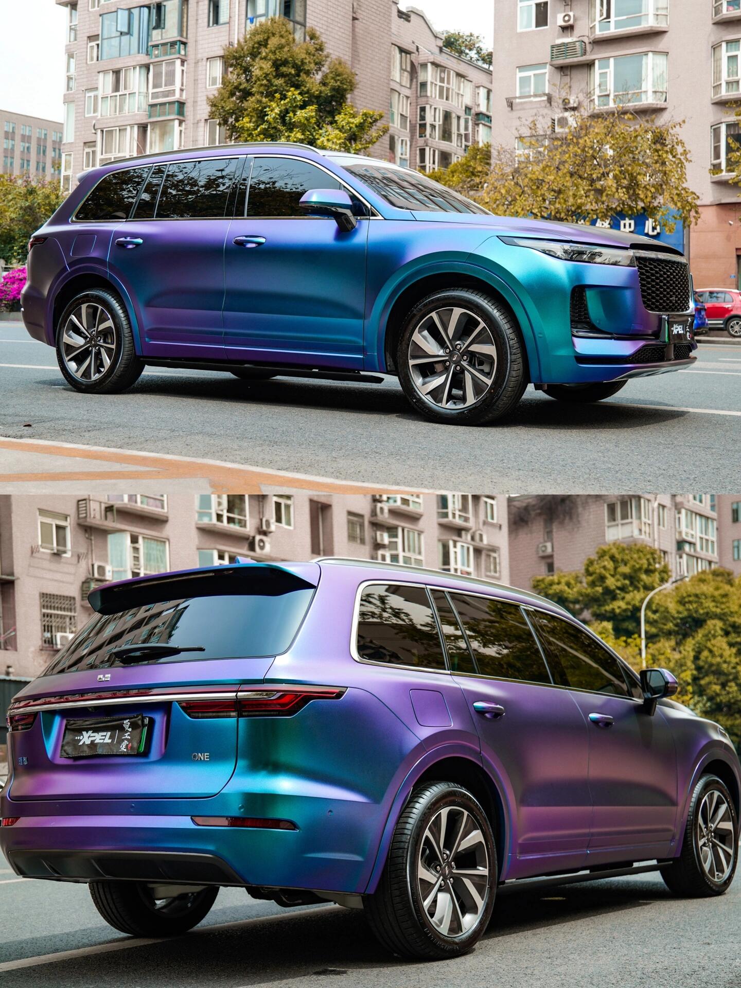 Veintone Matte Diamond Purple Blue Vinyl Car Wrap