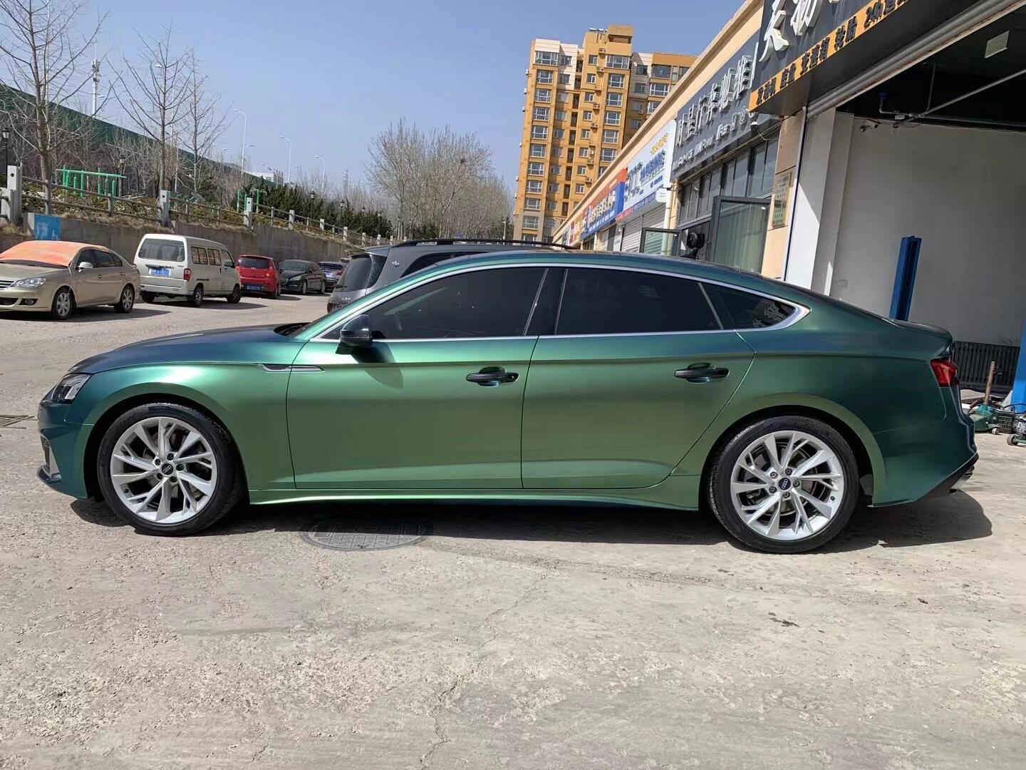 Veintone Matte Chameleon Spring Green Vinyl Car Wrap