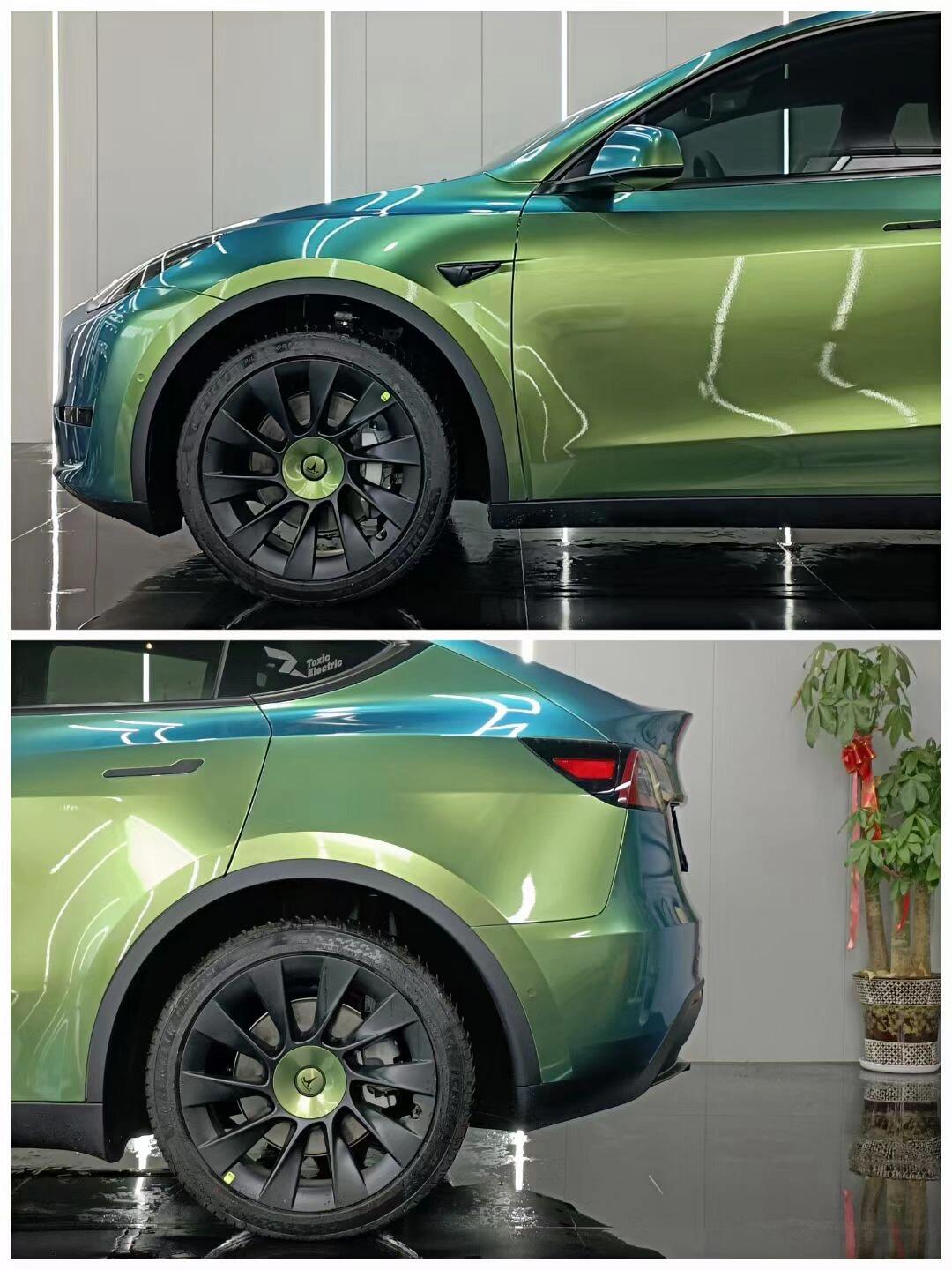 Veintone Glossy Chameleon Jungle Green Vinyl Car Wrap