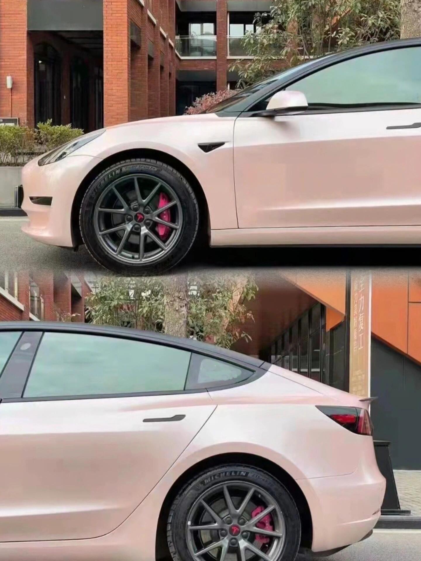 Veintone Macaron Peach Pink Vinyl Car Wrap
