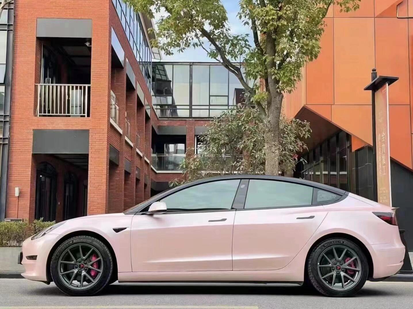 Veintone Macaron Peach Pink Vinyl Car Wrap
