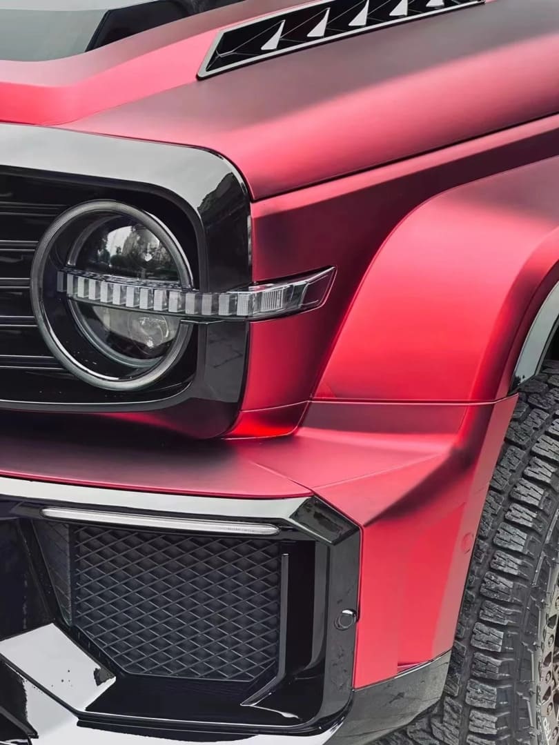 Veintone TPU Matte Romani Red Car Film PPF | Ultra-Matte Self-Healing Red Paint Protection Film | Veintone Color PPF Series