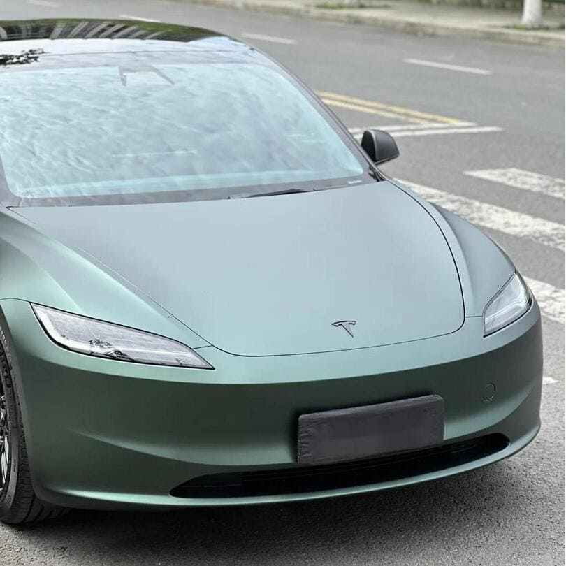 Veintone TPU Matte Ghost Metal Dark Green Car Film PPF | Ultra-Matte Self-Healing Metallic Green Paint Protection Film | Veintone Color PPF Series