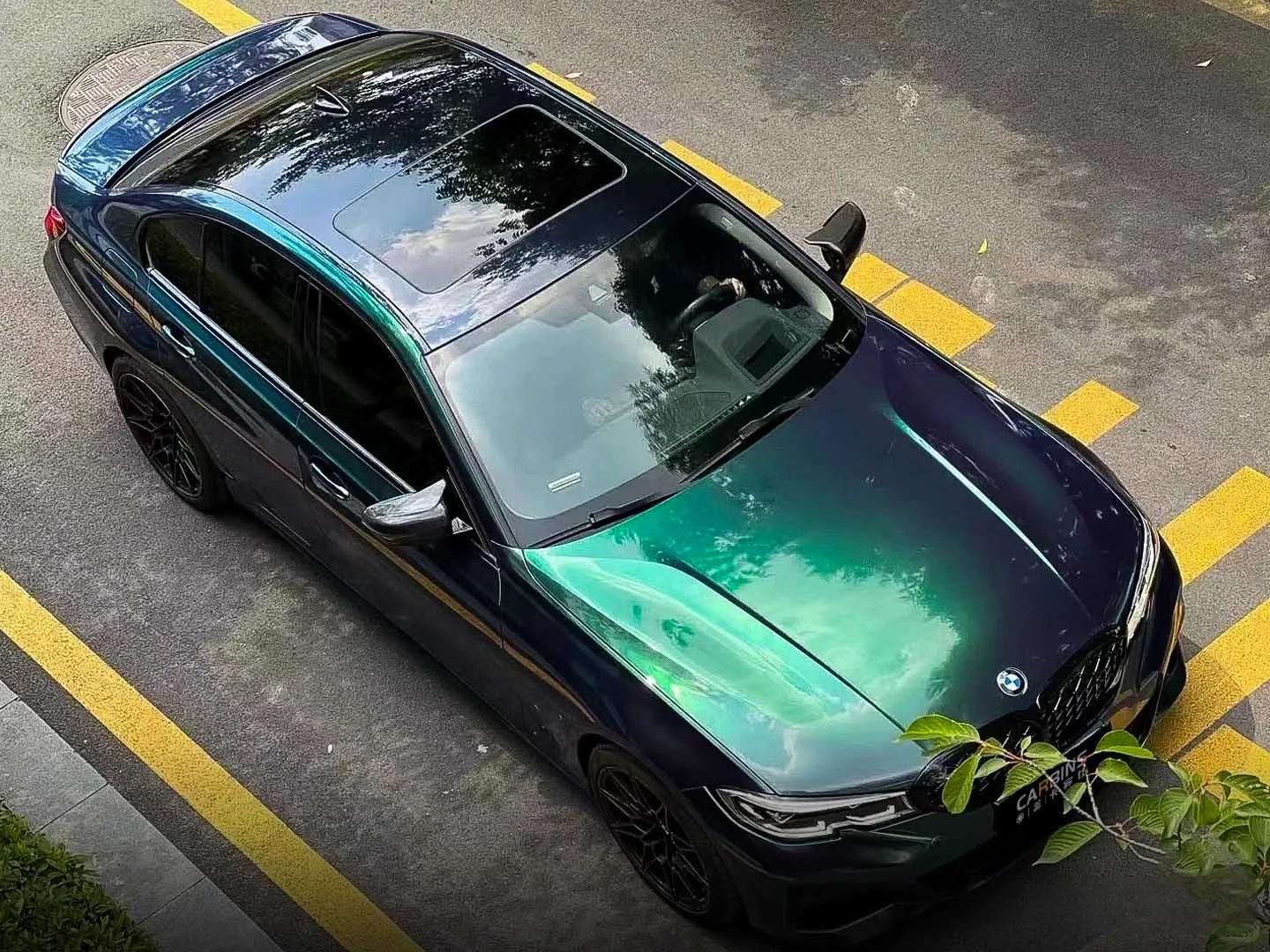 Veintone TPU Diamond Aurora Green Car Film PPF