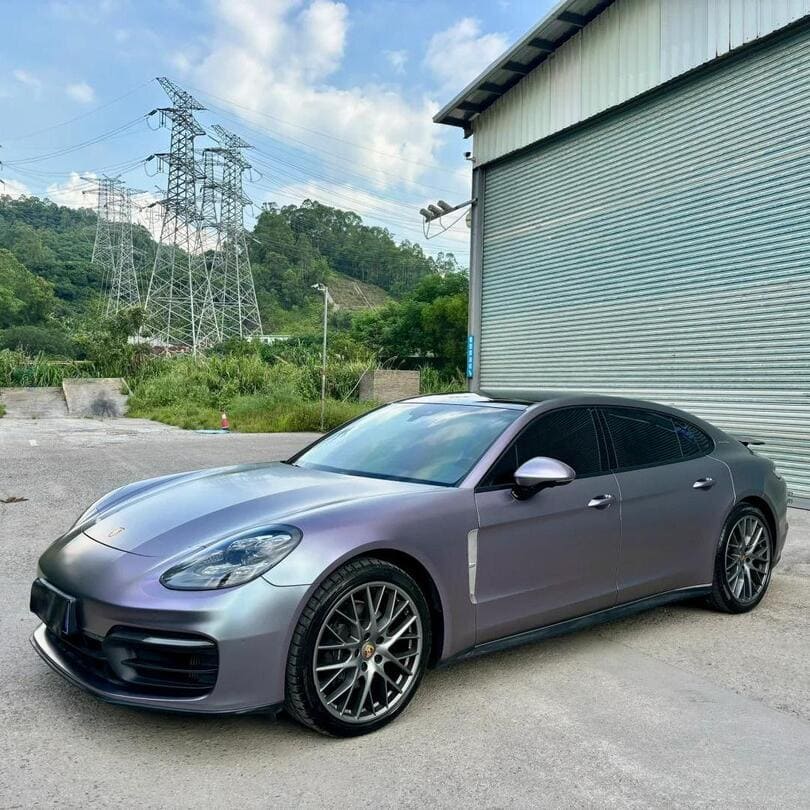 Veintone TPU Matte Capri Gray Purple Car Wrap | High-End TPU Low Saturation Gray Purple Color Change Film