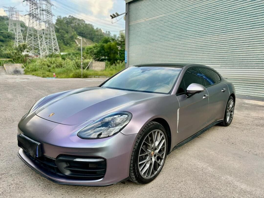 Veintone TPU Matte Capri Gray Purple Car Wrap | High-End TPU Low Saturation Gray Purple Color Change Film