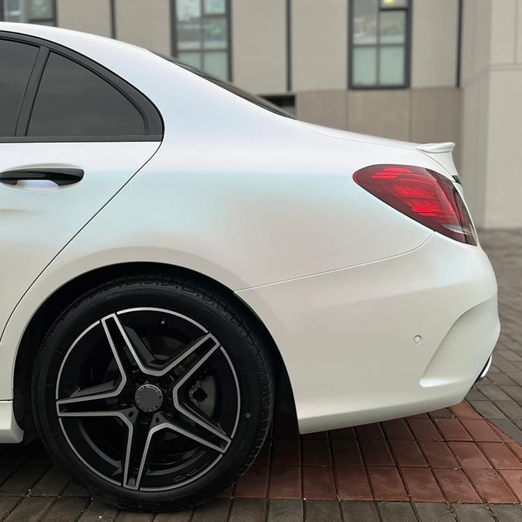 Veintone Matte Diamond Blue White Car Vinyl Wrap