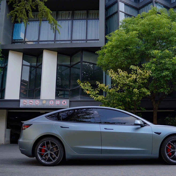 Veintone PET Ultra-Matte Blue Grey Car Film