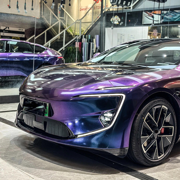 Veintone Glossy Diamond Purple Red Vinyl Car Wrap