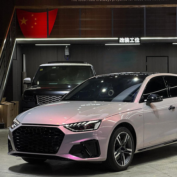 Veintone Twin Candy Grey Red Vinyl Car Wrap
