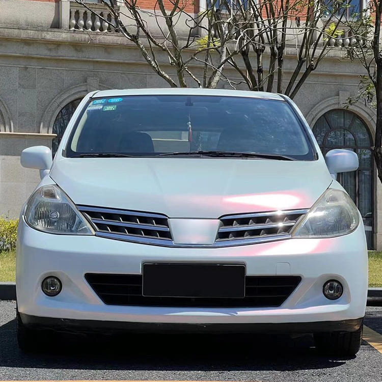 Veintone Matte Diamond Pink White Car Vinyl Wrap