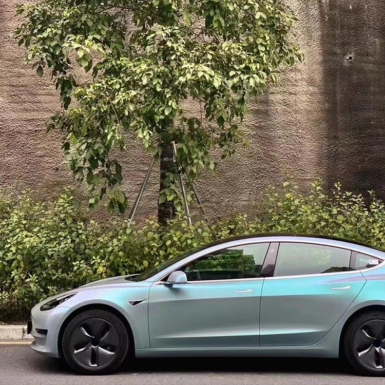 Veintone Matte Diamond Grey Blue Vinyl Car Wrap