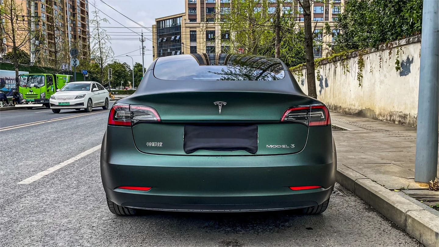 Veintone TPU Satin Olive Green Car Wrap