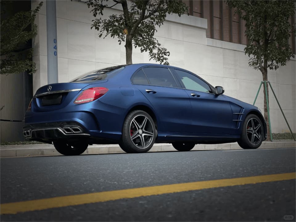 Veintone TPU Matte Magic Flame Dark Blue Car Film PPF | Ultra-Matte Self-Healing Metallic Blue Paint Protection Film | Veintone Color PPF Series