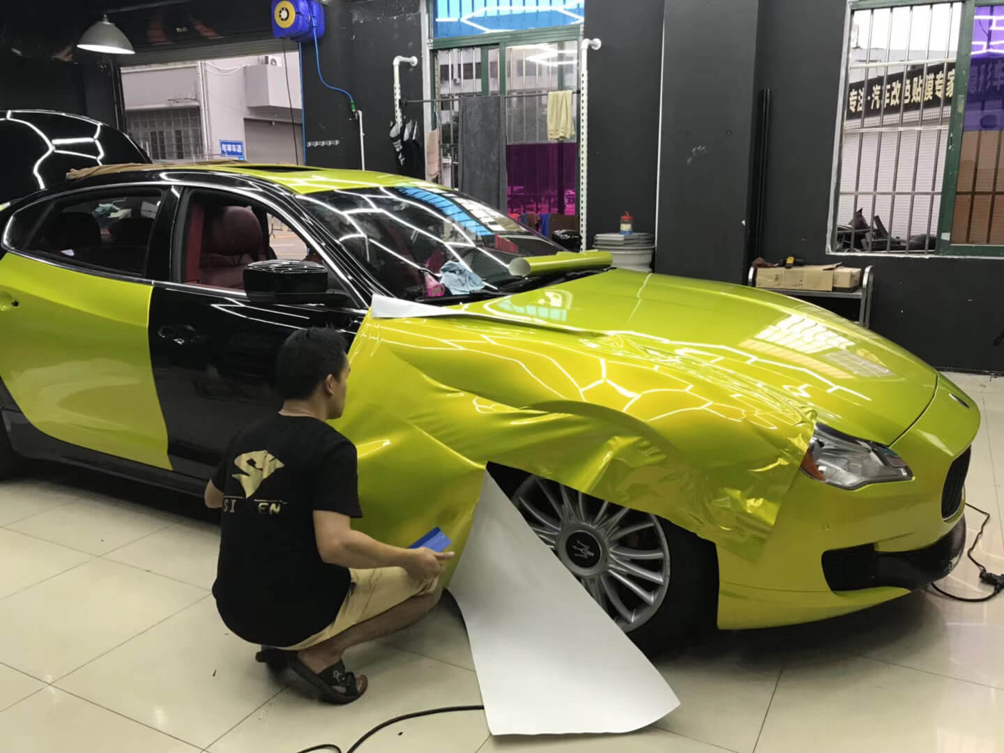 Veintone BMW M4 Paint Lemon Yellow Vinyl Car Wrap | Factory Paint-Look Gloss Wrap | High-Gloss Performance Film