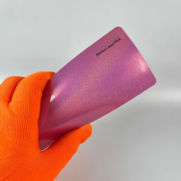 Veintone Glossy Laser Pink Car Vinyl Wrap | High Gloss Laser Pink Car Color Change Wrap