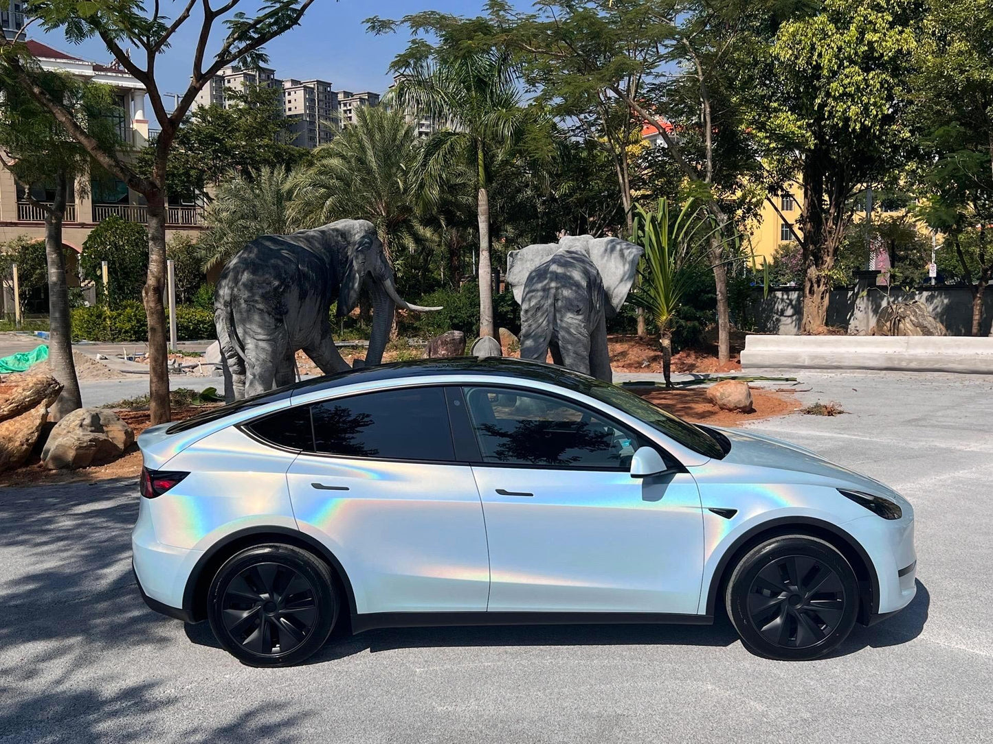 Veintone Glossy Laser Sea Blue Vinyl Car Wrap