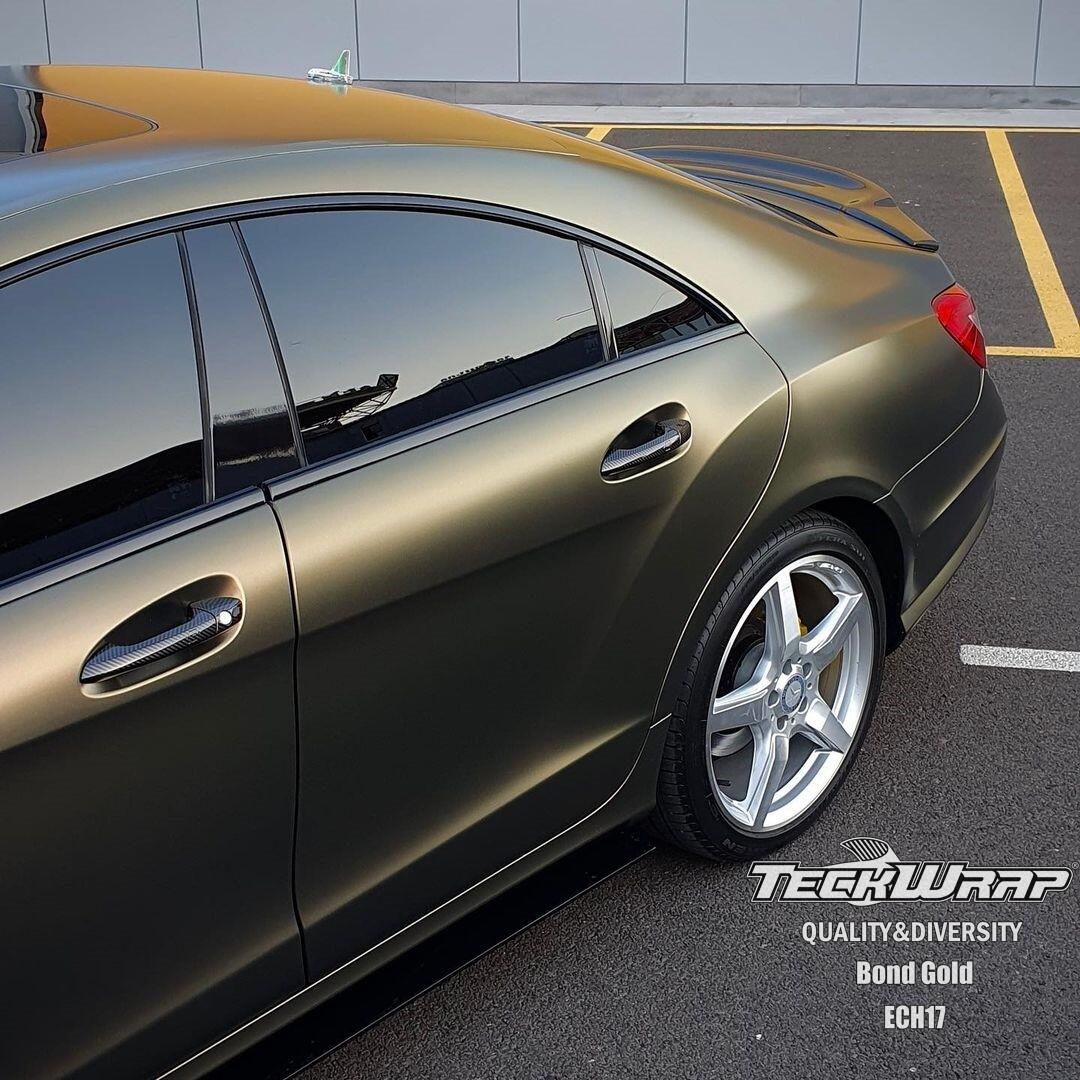 Veintone Matte Gold Brown Vinyl Car Wrap – Elegant Matte Finish with Gold-Brown Hue for Premium Automotive Styling