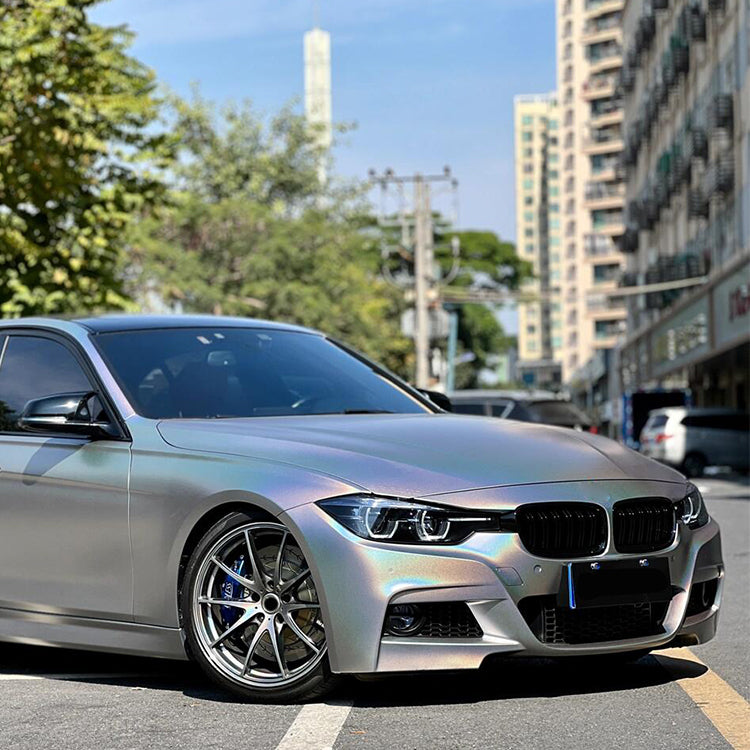 Veintone Matte Laser Silver Vinyl Car Wrap Sleek Matte Finish with Laser Silver Effect for Modern Vehicle Styling
