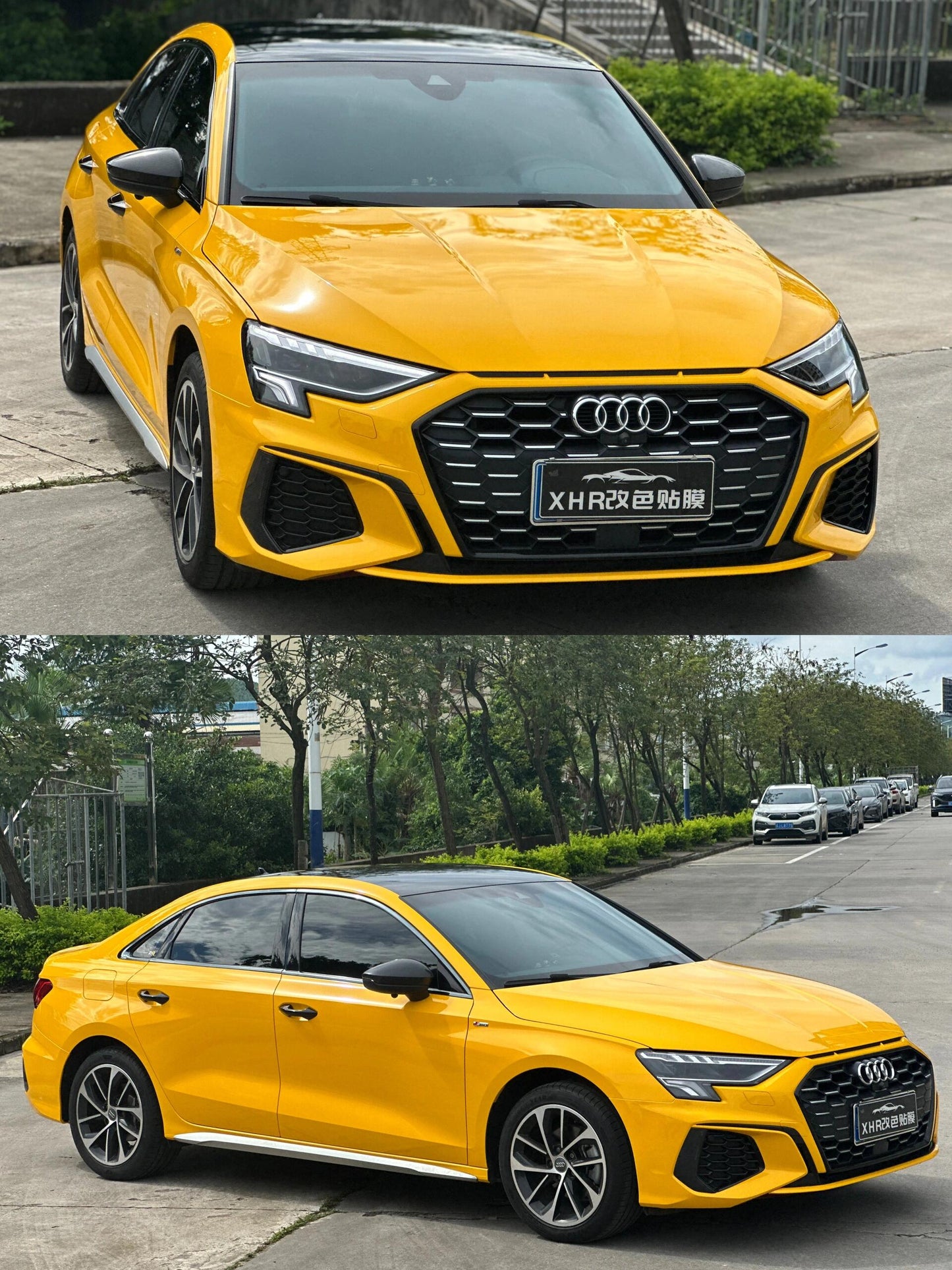 Veintone PET Sunflower Yellow Vinyl Car Wrap | Ultra-Gloss PET Wrap Film | Bright Sun-Inspired Yellow Auto Wrap