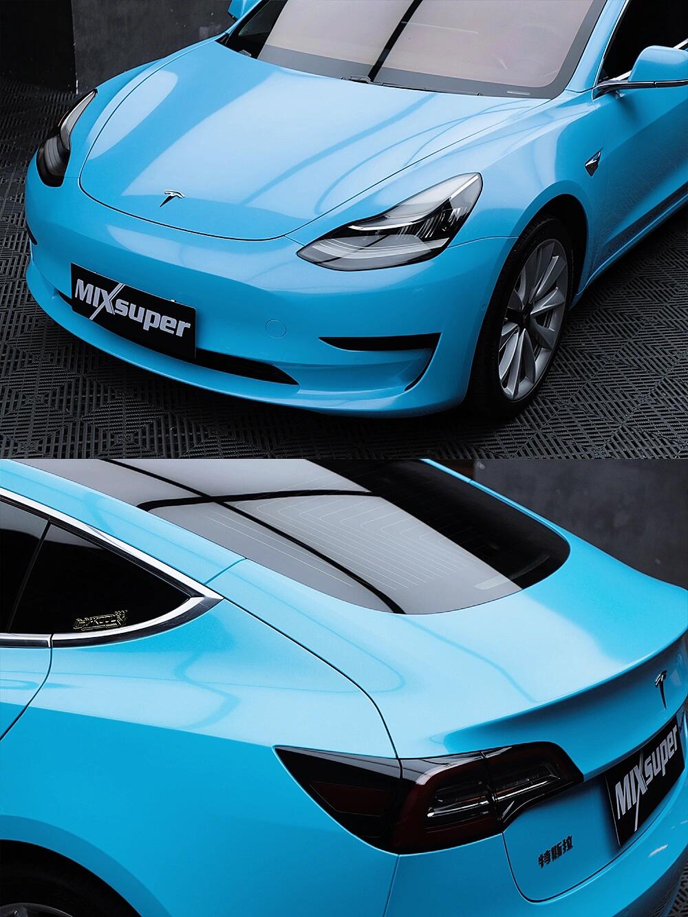 Veintone Sparkle Sky Blue Vinyl Car Wrap Premium Sparkling Sky Blue Vehicle Film for Stunning Car Makeover