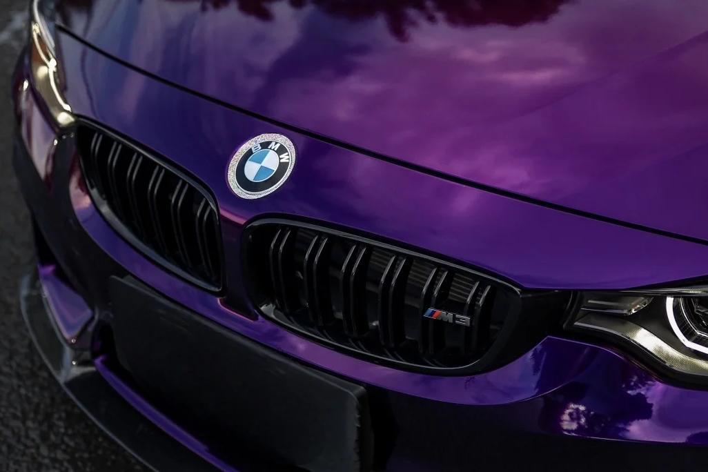 Veintone TPU Bright Black Charm Purple Car Film PPF