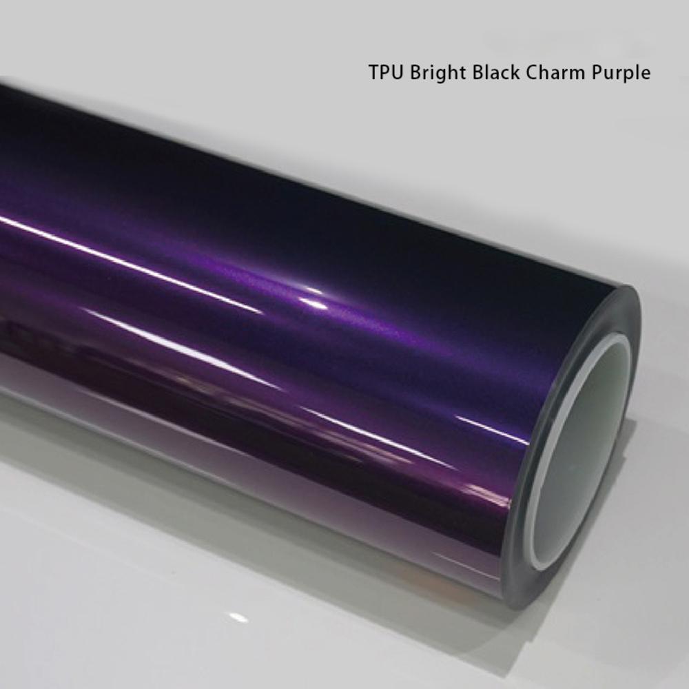 Veintone TPU Bright Black Charm Purple Car Film PPF