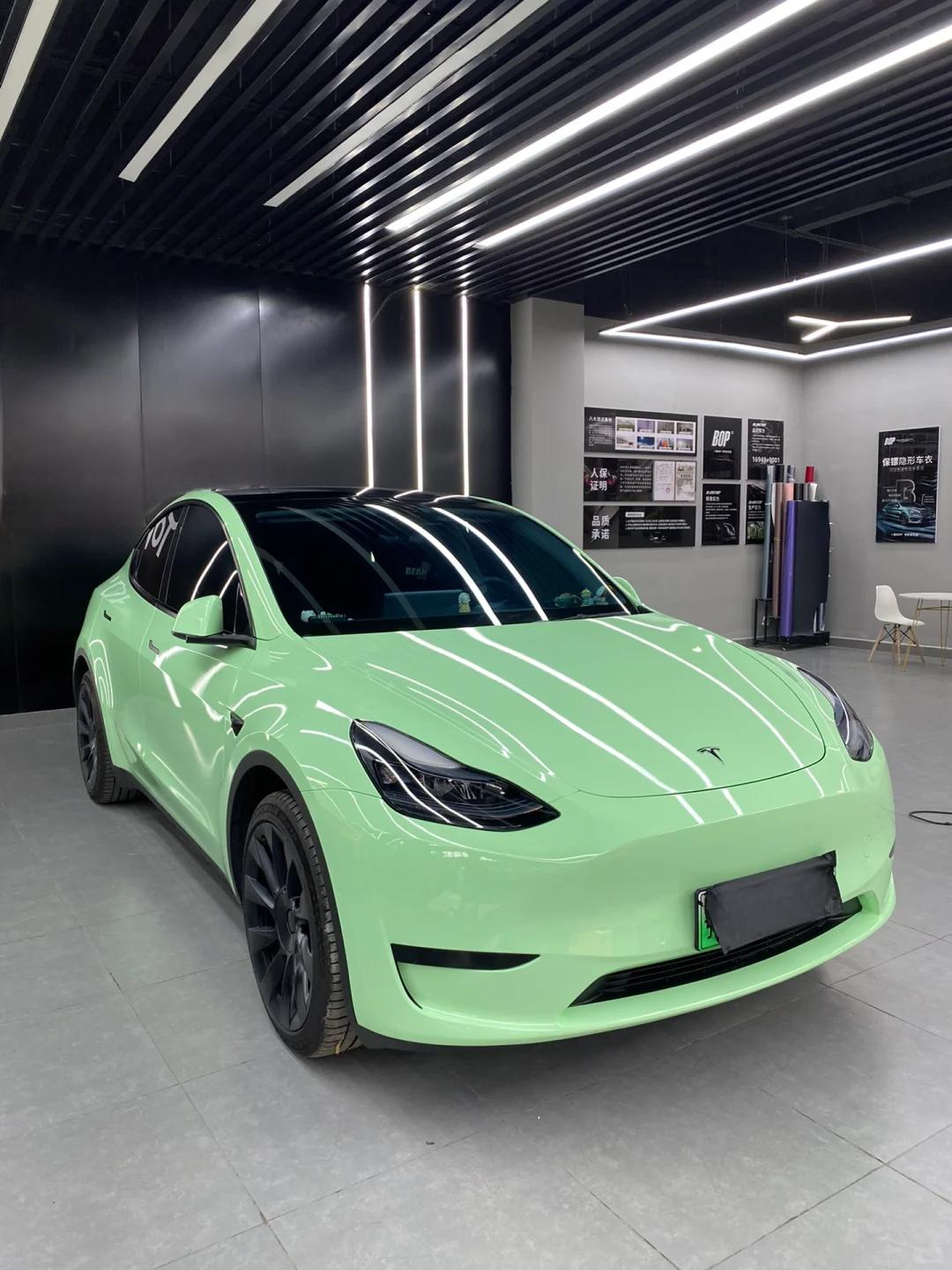 Veintone TPU Gray and Green Car Film PPF
