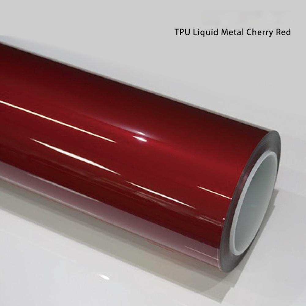 Veintone TPU Liquid Metal Cherry Red Car Film PPF | Ultra-Gloss Self-Healing Metallic Red Paint Protection Film | Luxury TPU Cherry Wrap