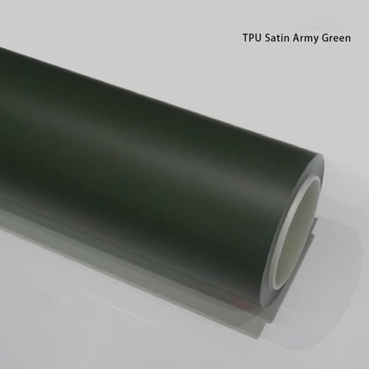 Veintone TPU Satin Army Green Car Wrap | High-end TPU Tactical Wind Car Color Change Film