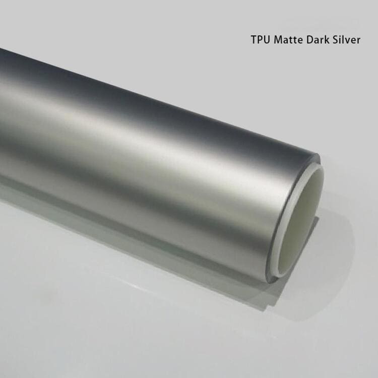 Veintone TPU Matte Dark Silver Car Film PPF | Ultra-Matte Self-Healing Dark Grey Silver Paint Protection Film | Color PPF Series