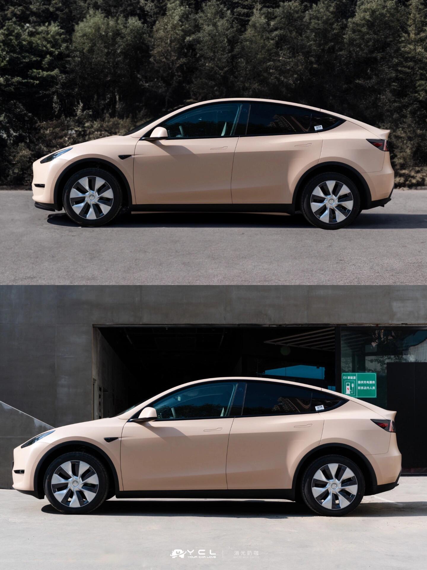 Veintone Ultimate Flat Shine Latte Vinyl Car Wrap – Sleek Matte Latte Finish with Subtle Shine for Modern Vehicle Styling