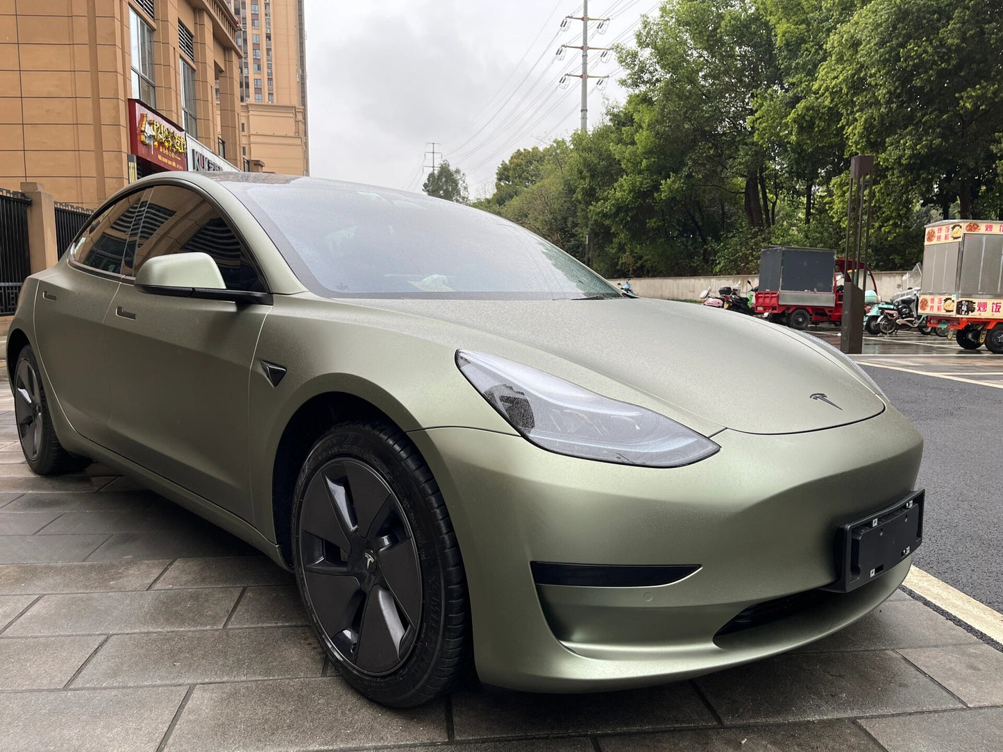 Veintone Ultra-Matte Green Grey Vinyl Car Wrap