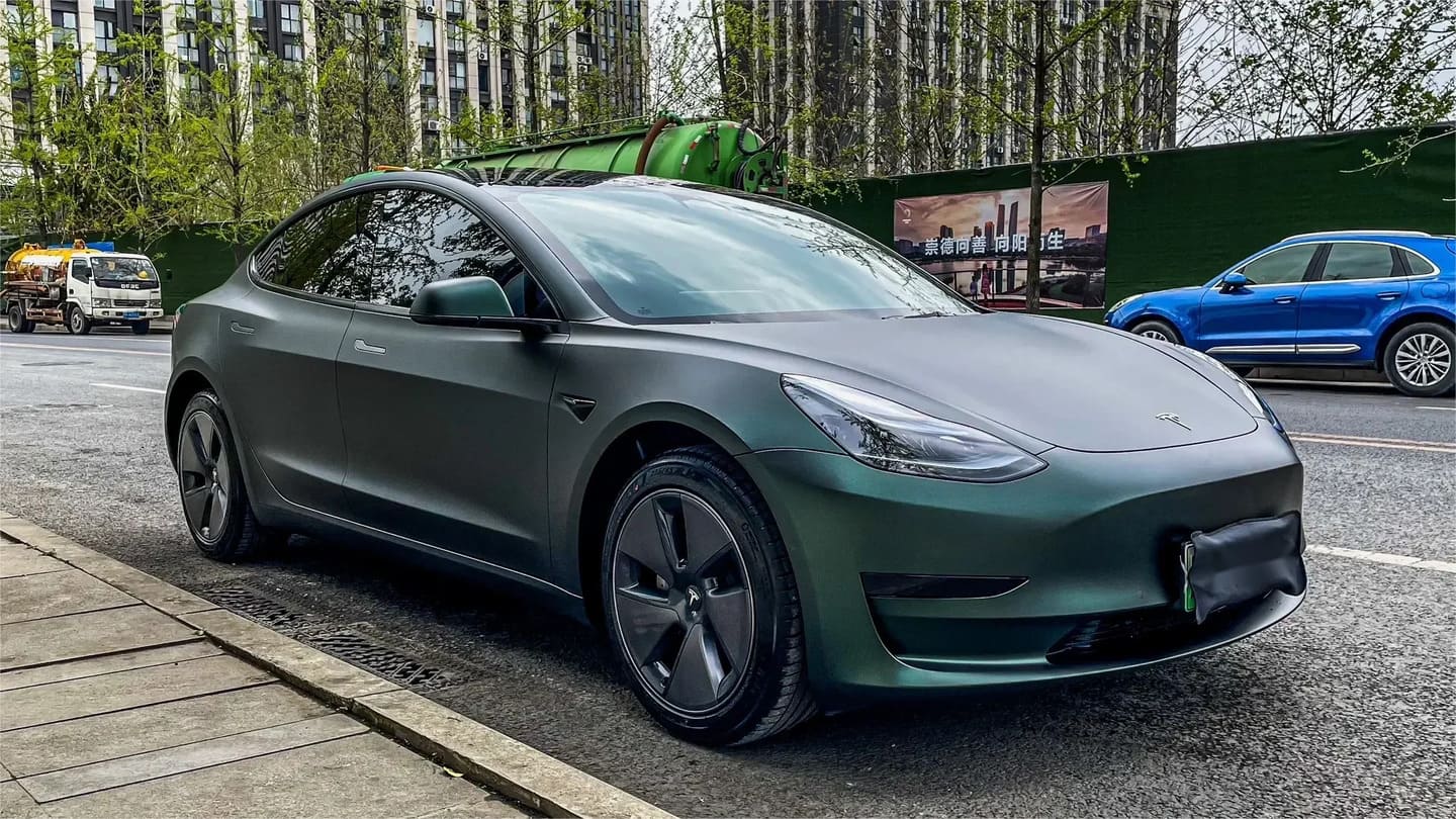 Veintone TPU Satin Olive Green Car Wrap
