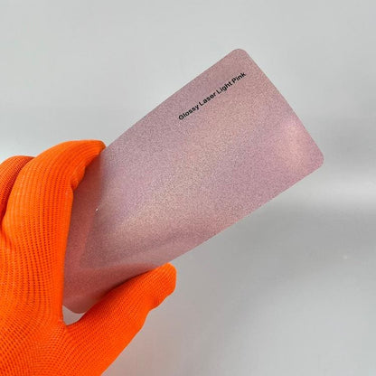Veintone Glossy Laser Light Pink Car Vinyl Wrap | Glossy Laser Light Pink Car Color Change Wrap