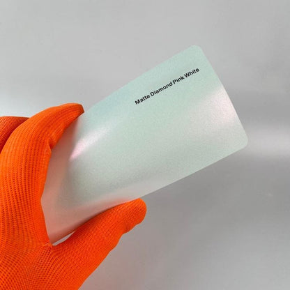 Veintone Matte Diamond Pink White Car Vinyl Wrap