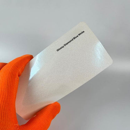 Veintone Glossy Diamond Blue White Car Vinyl Wrap