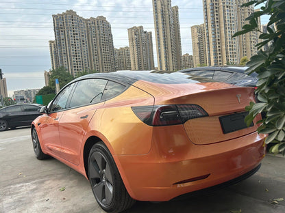 Veintone Matte Diamond Gold Orange Vinyl Car Wrap