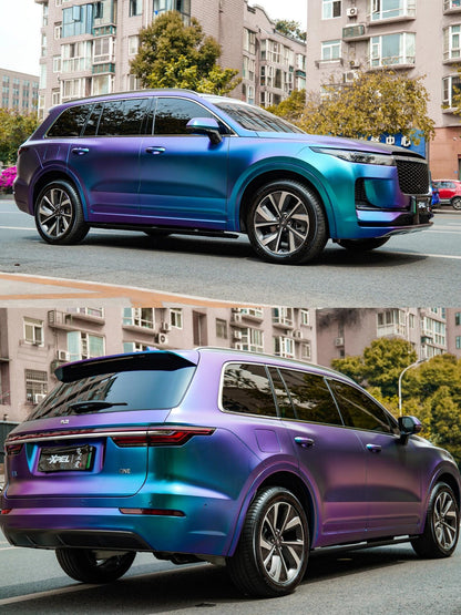 Veintone Matte Diamond Purple Blue Vinyl Car Wrap