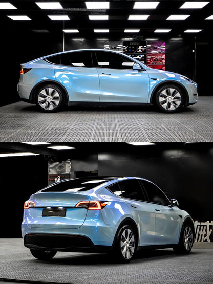 Veintone Twin Candy Shiny Grey Vinyl Car Wrap