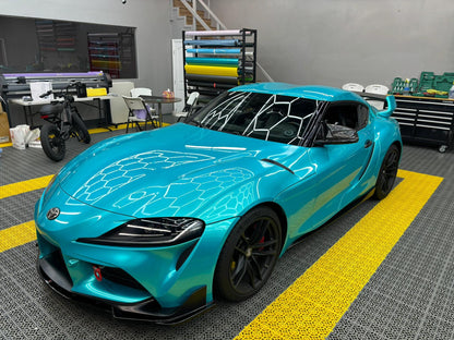Veintone Metal Paint Lake Blue Vinyl Car Wrap