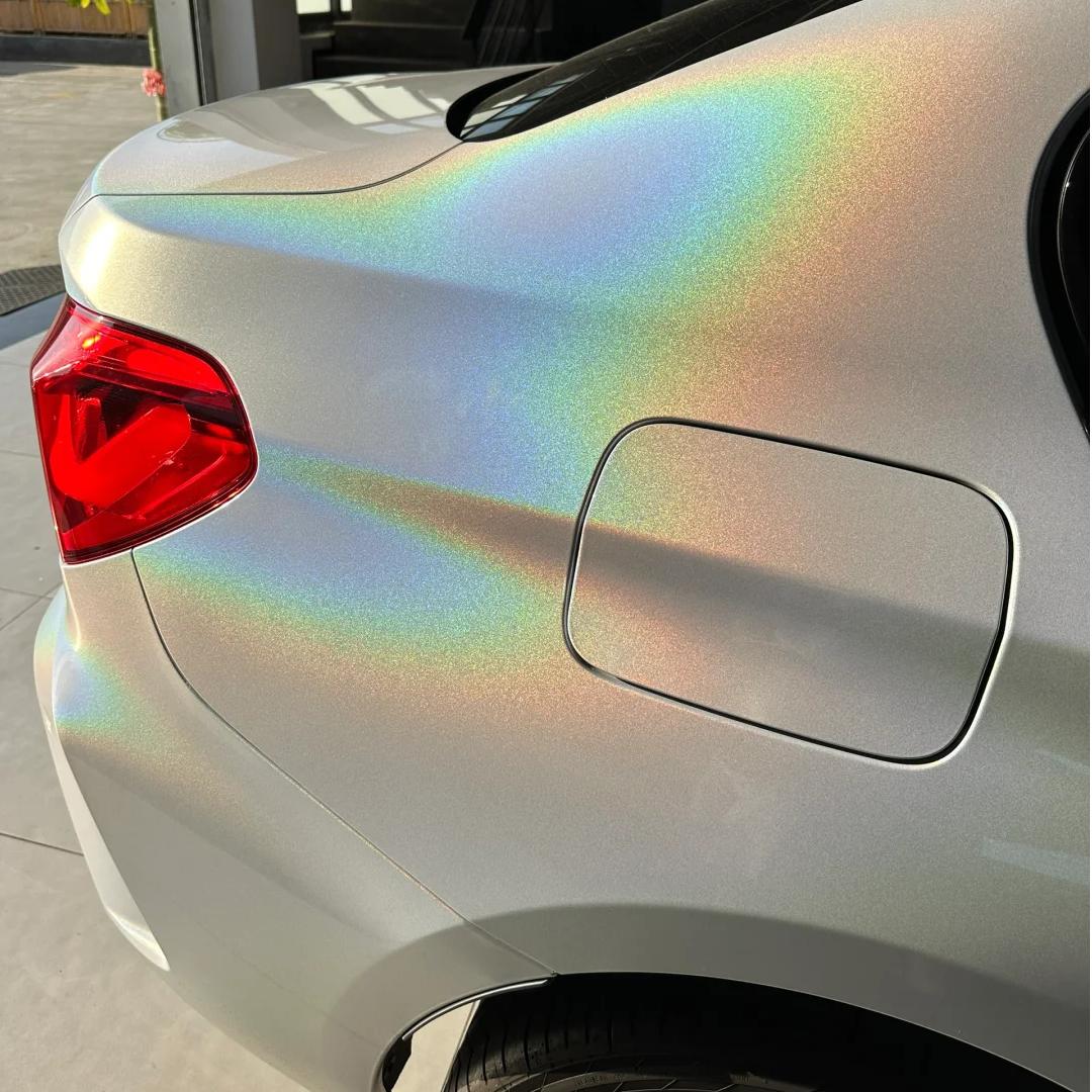 Veintone TPU Laser White Car Wrap | High-end light-changing TPU car film