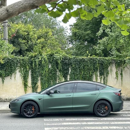 Veintone TPU Matte Ghost Metal Dark Green Car Film PPF | Ultra-Matte Self-Healing Metallic Green Paint Protection Film | Veintone Color PPF Series