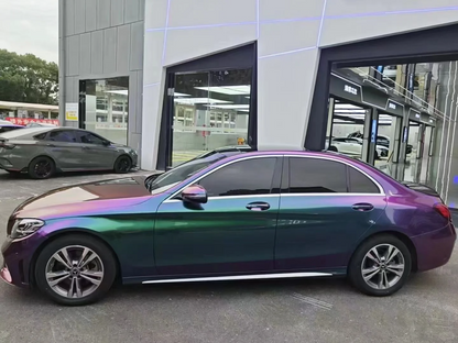 Veintone TPU Chameleon Grass Green Red Car Film PPF