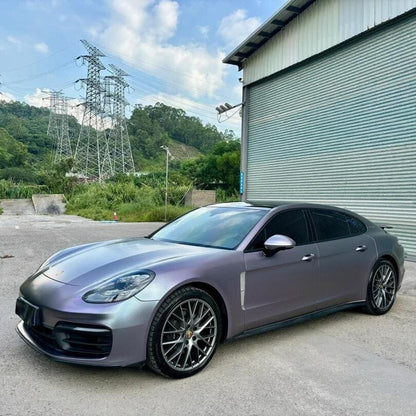 Veintone TPU Matte Capri Gray Purple Car Wrap | High-End TPU Low Saturation Gray Purple Color Change Film