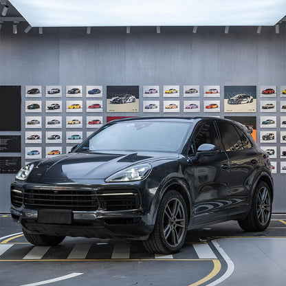 Veintone Sparkle Black Car Vinyl Wrap | Black Diamond Metallic Glossy Color Change Film