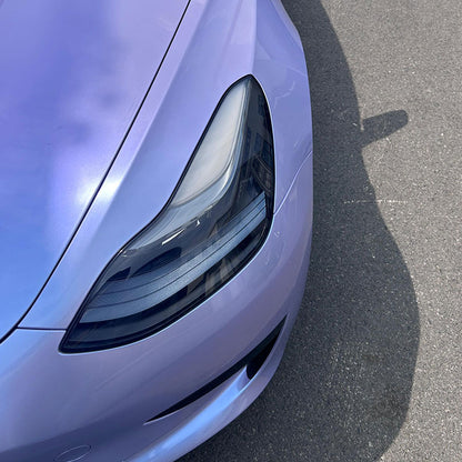 Veintone PET Twin Silver Purple Vinyl Car Wrap